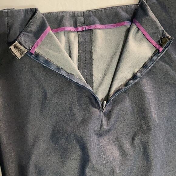 Peace Of Cloth Panticular Lisa Ankle High Rise Trousers Size 14 Blue Grey - Picture 9 of 16